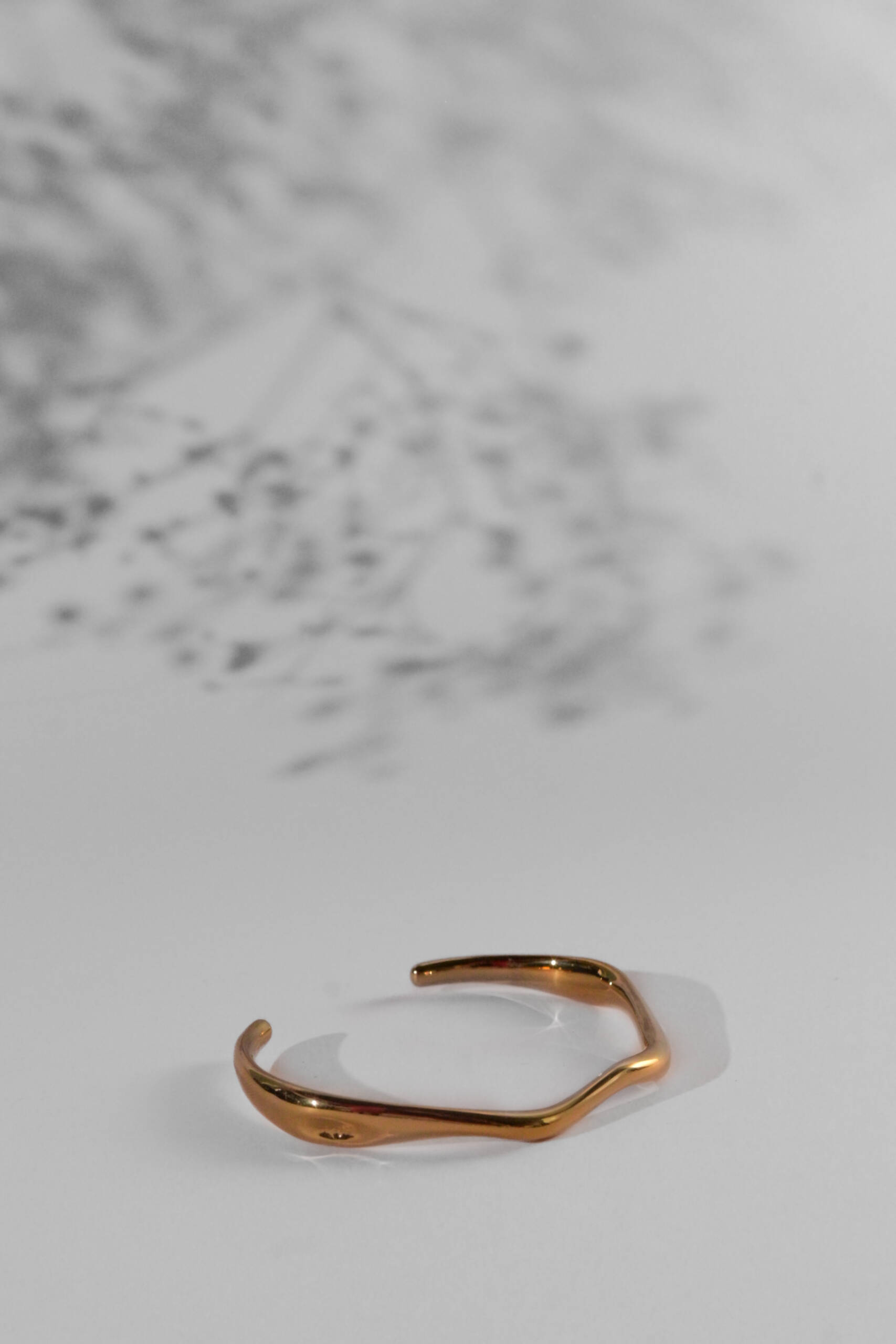 Thin Wave Open Bracelet - Image 2